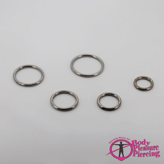 Hinged Segment Ring - 1.6mm(14g) Steel, Titanium, Black, Gold & Rose Gold