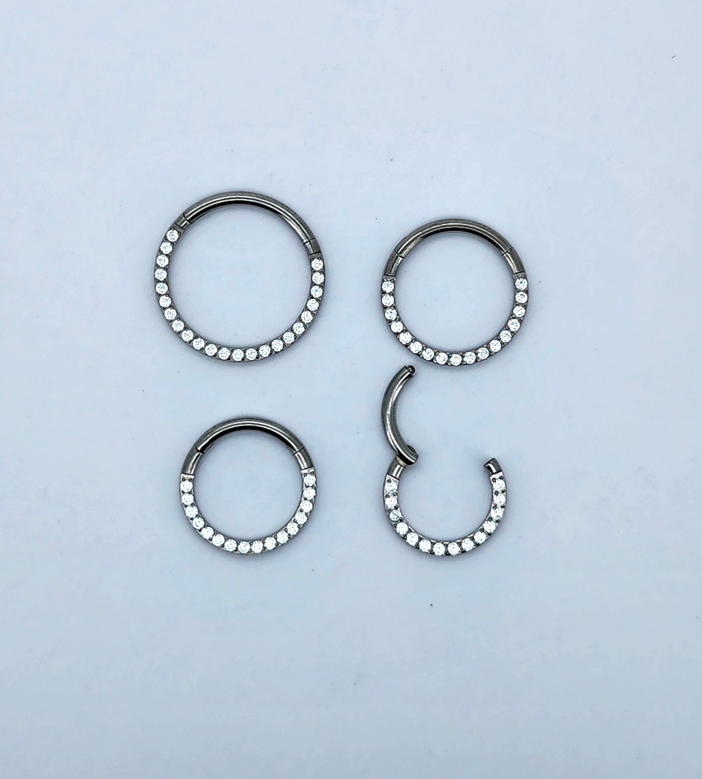 Crystal Hinged Ring 1.2mm