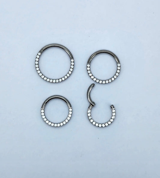 Crystal Hinged Ring 1.2mm