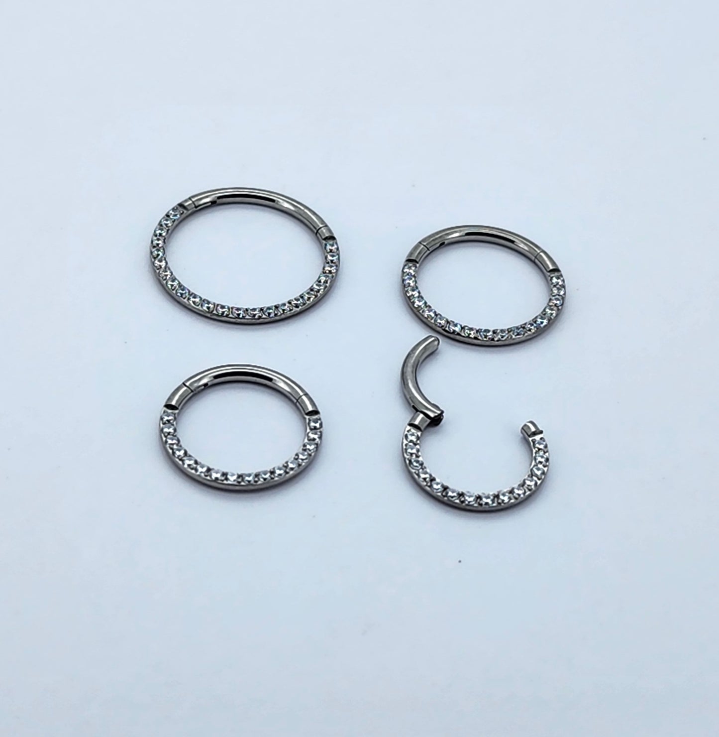 Crystal Hinged Ring 1.2mm