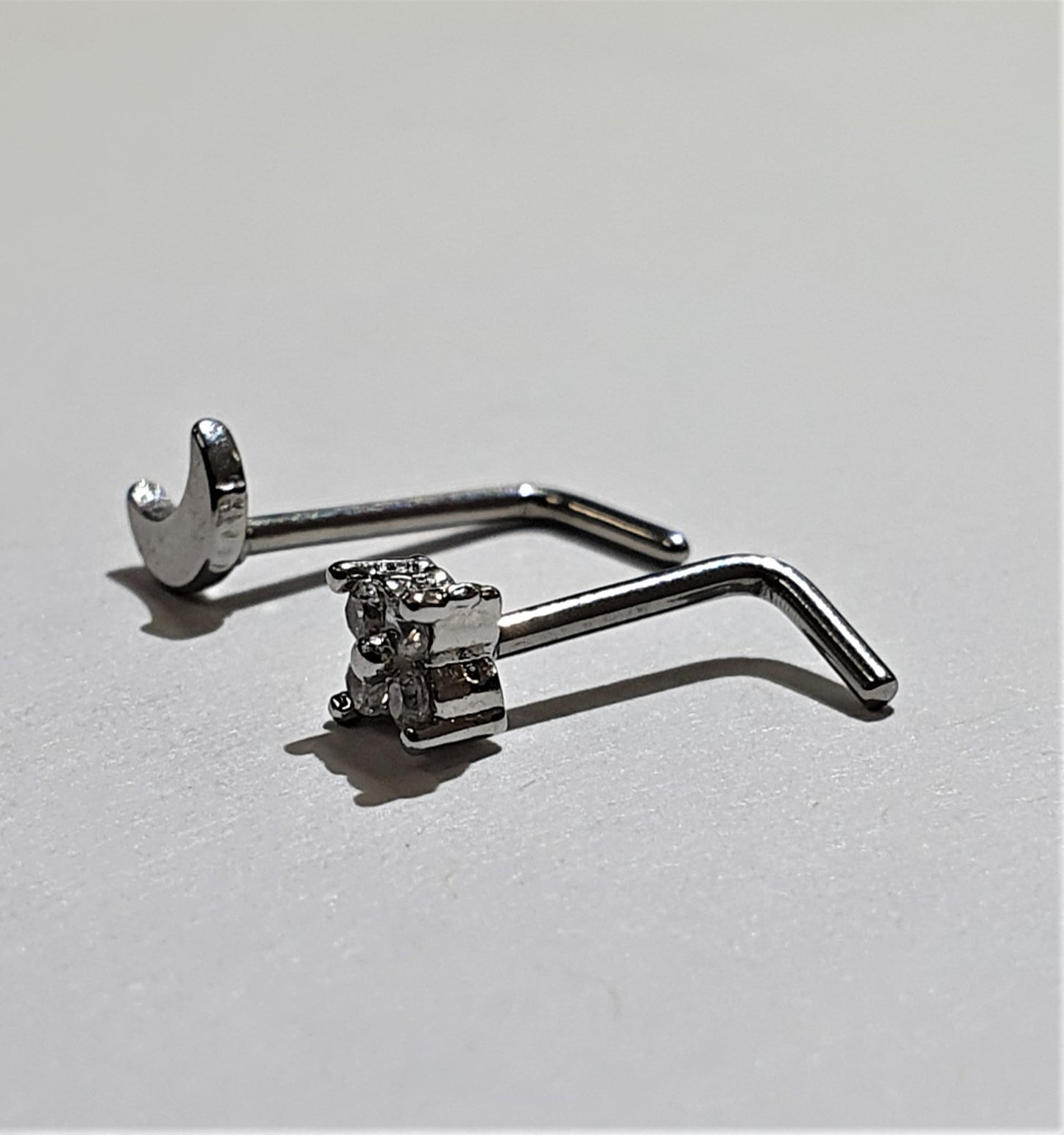 L-Shape Nose stud Surgical Steel