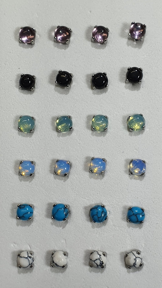 Stone Top Labret Studs 1.2mm(16g)