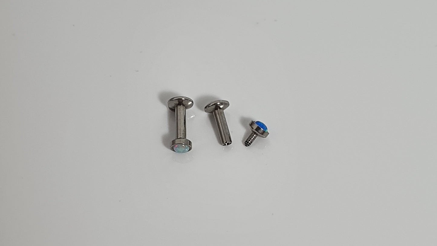Titanium Opal Labret Stud