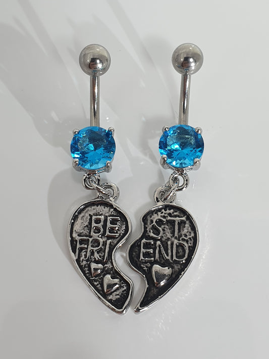 Best Friends Jewelled Navel Stud
