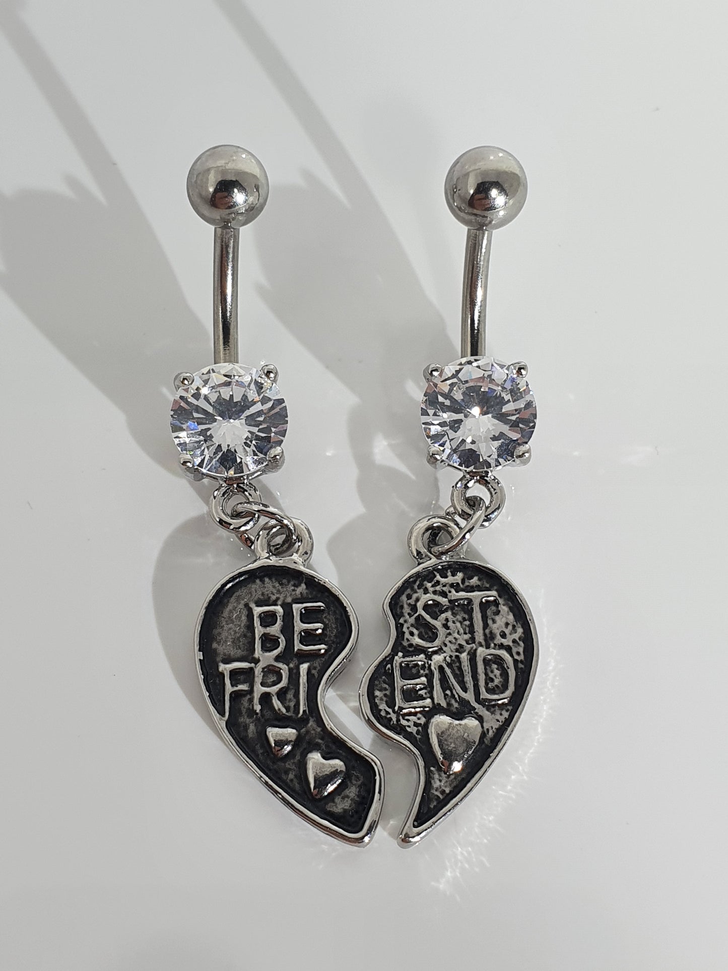 Best Friends Jewelled Navel Stud