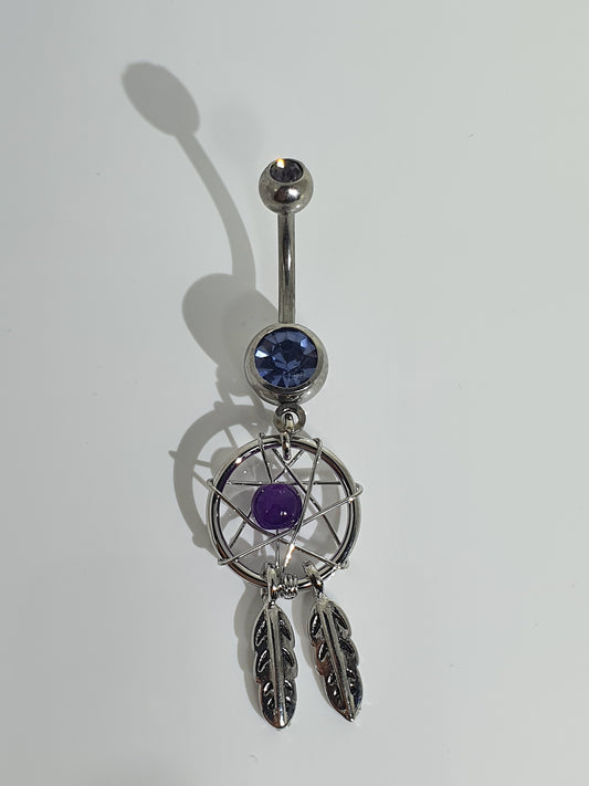 Dream Catcher Jewelled Navel Stud