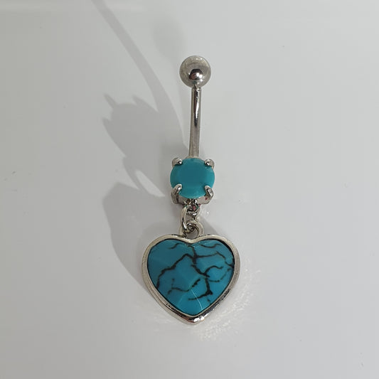 Turquoise Jewelled Navel Bar - various styles available