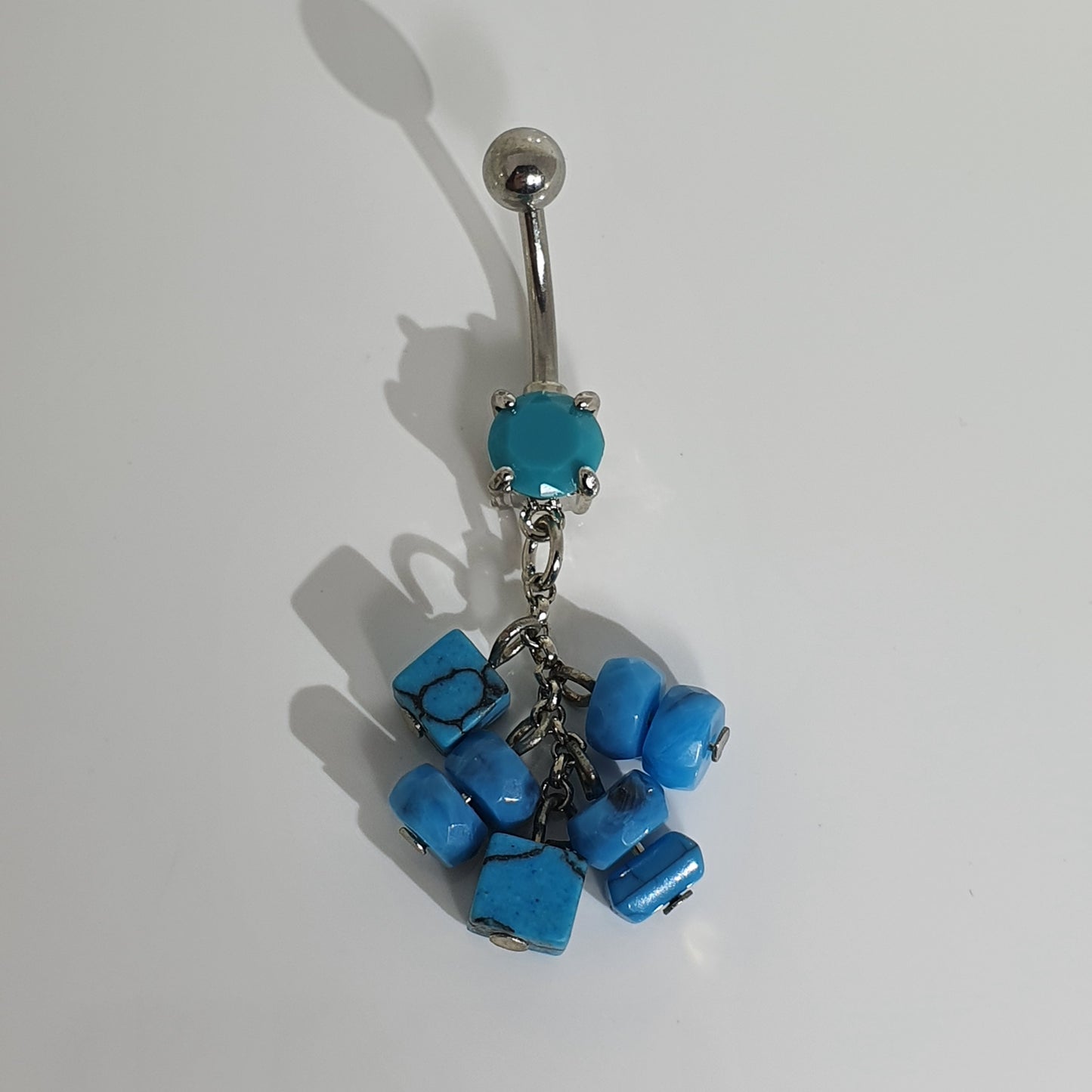 Turquoise Jewelled Navel Bar - various styles available