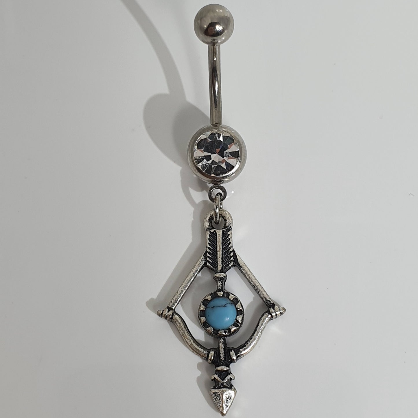 Turquoise Jewelled Navel Bar - various styles available