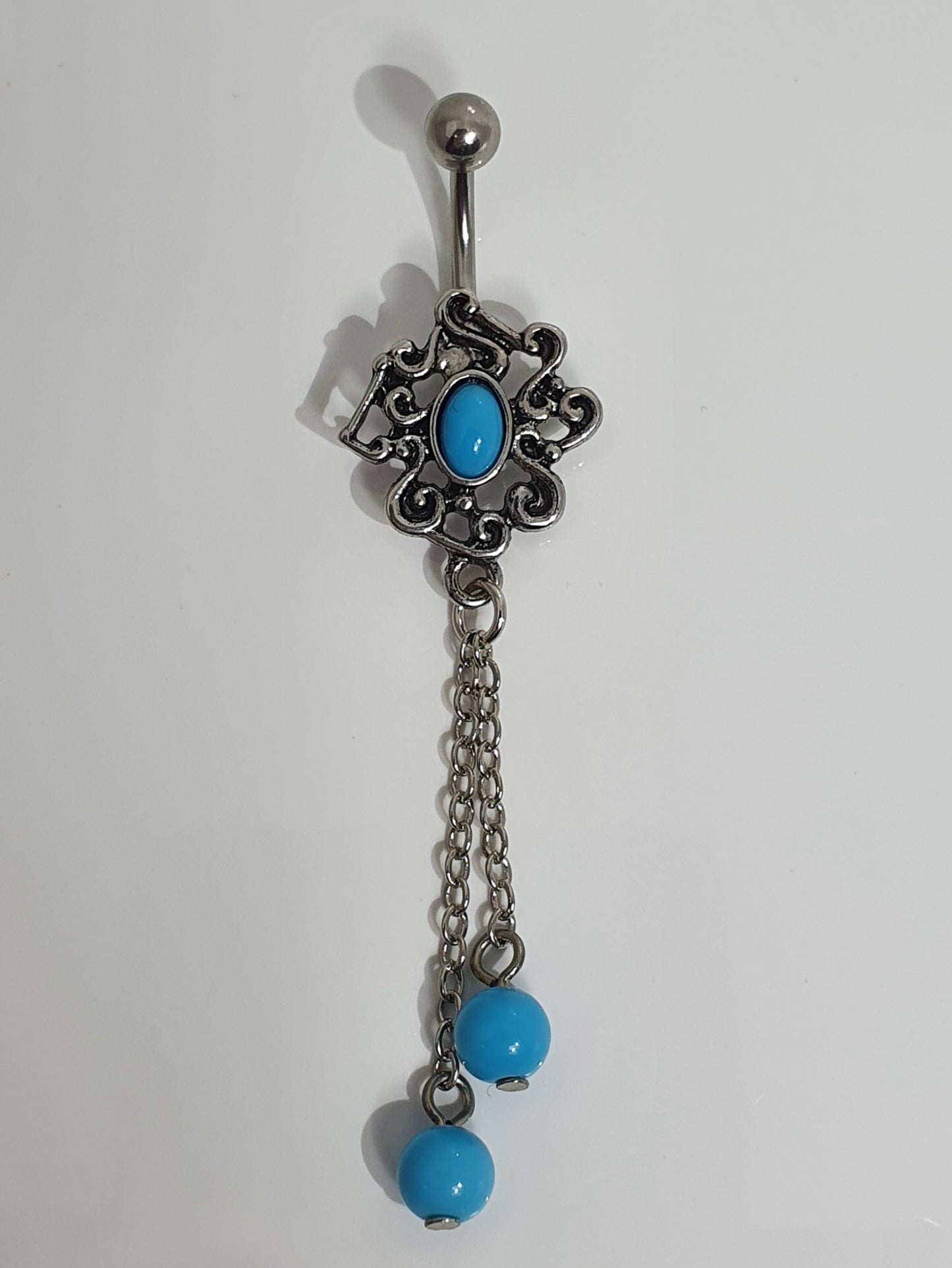 Turquoise Jewelled Navel Bar - various styles available