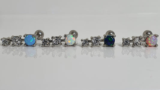 3 Drop Opal Helix Bar