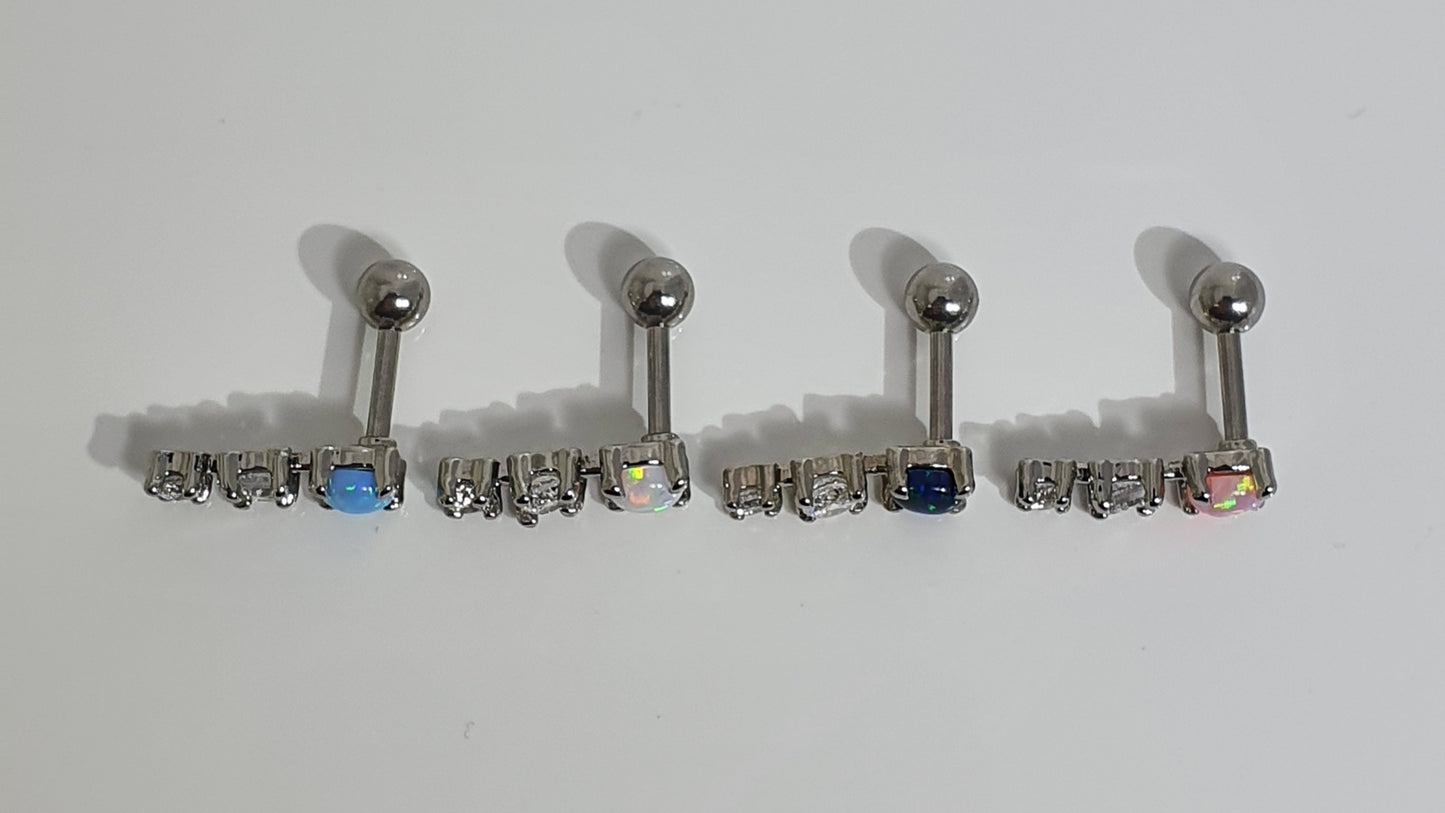 3 Drop Opal Helix Bar