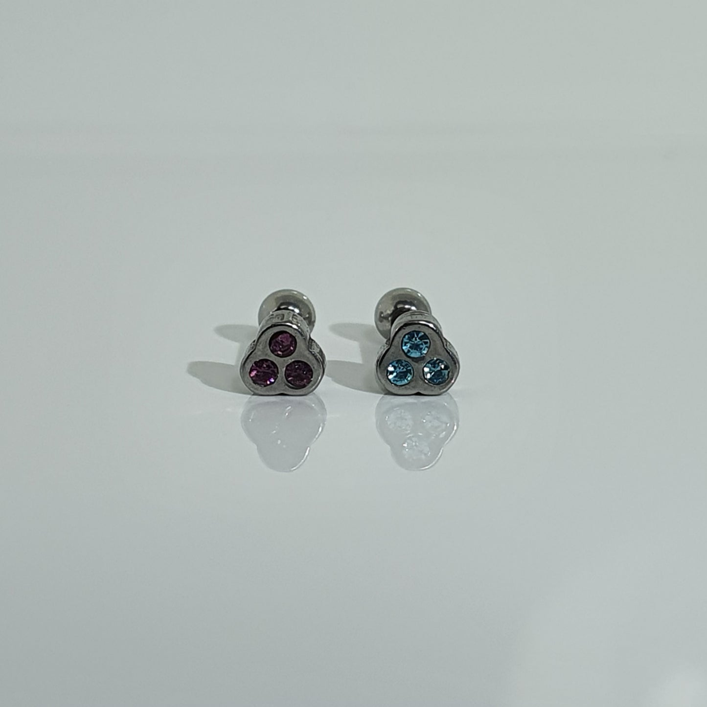 Jewelled Triangle Helix Bar 1.2mm(16g)