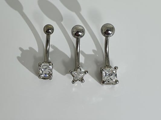 Shaped Crystal Curved Barbell