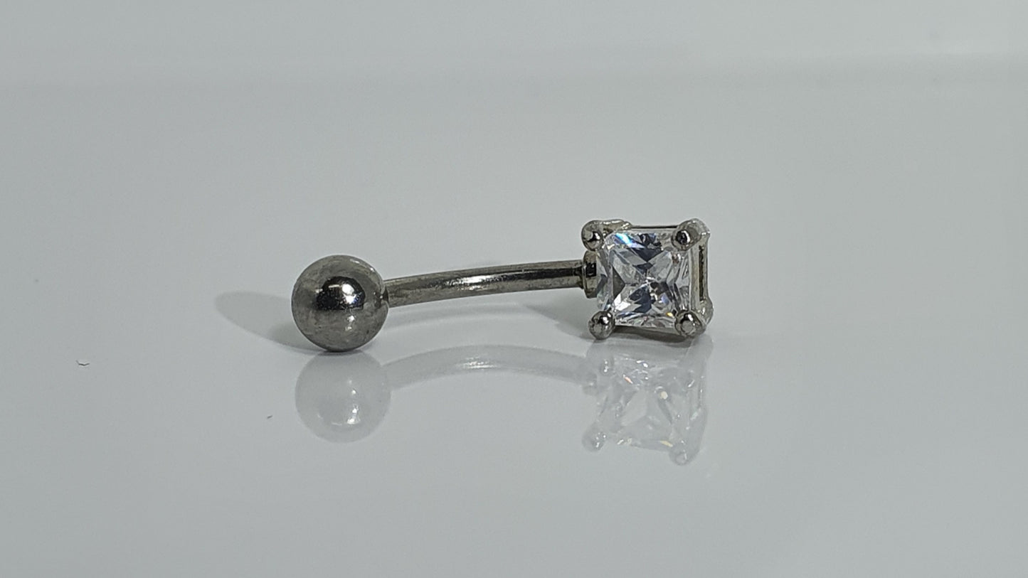 Shaped Crystal Curved Barbell