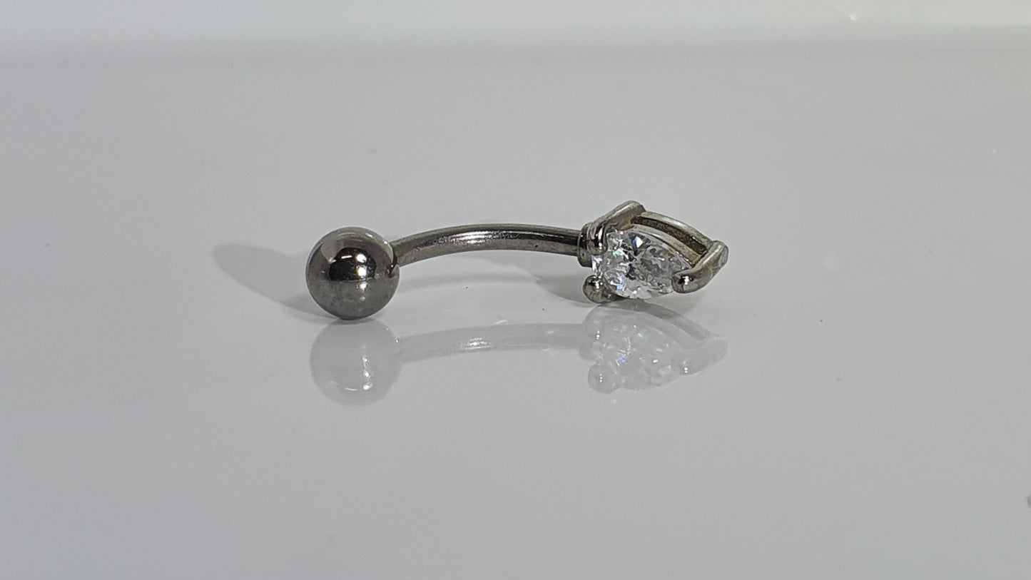 Shaped Crystal Curved Barbell