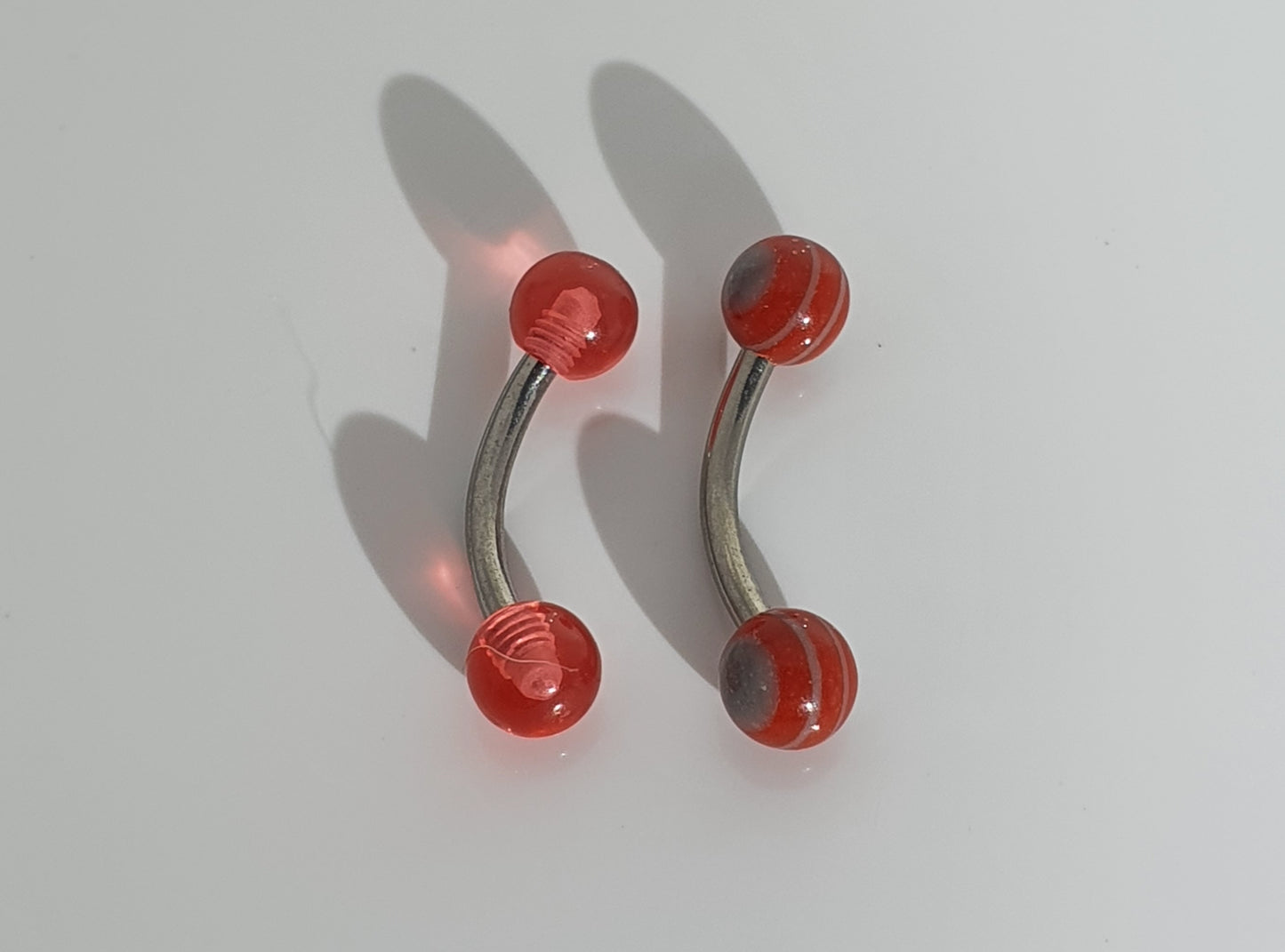 Acrylic Balls Curved Barbell