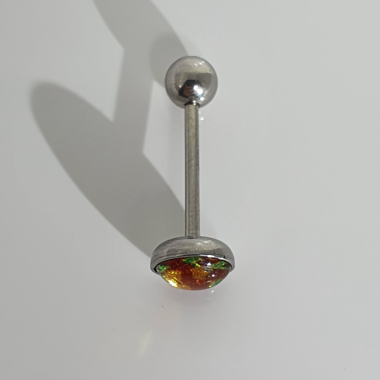Amber Top Tongue Barbell