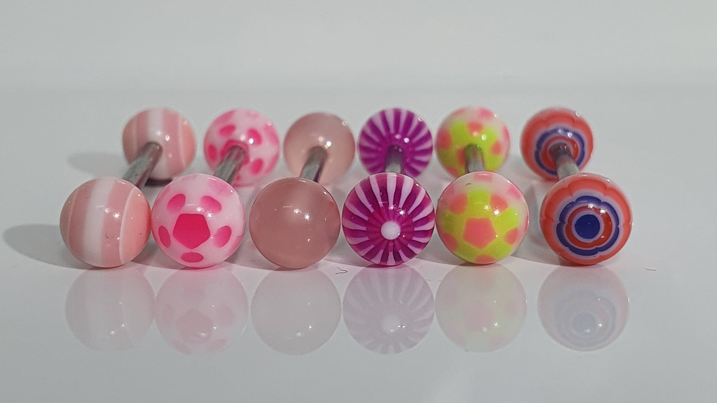 Pink Tongue Barbells
