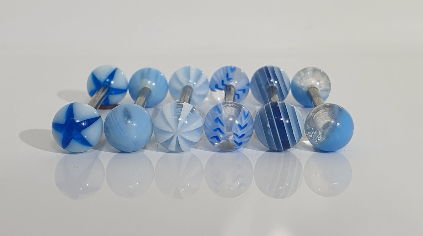 Light Blue Tongue Barbells