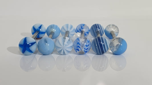 Light Blue Tongue Barbells