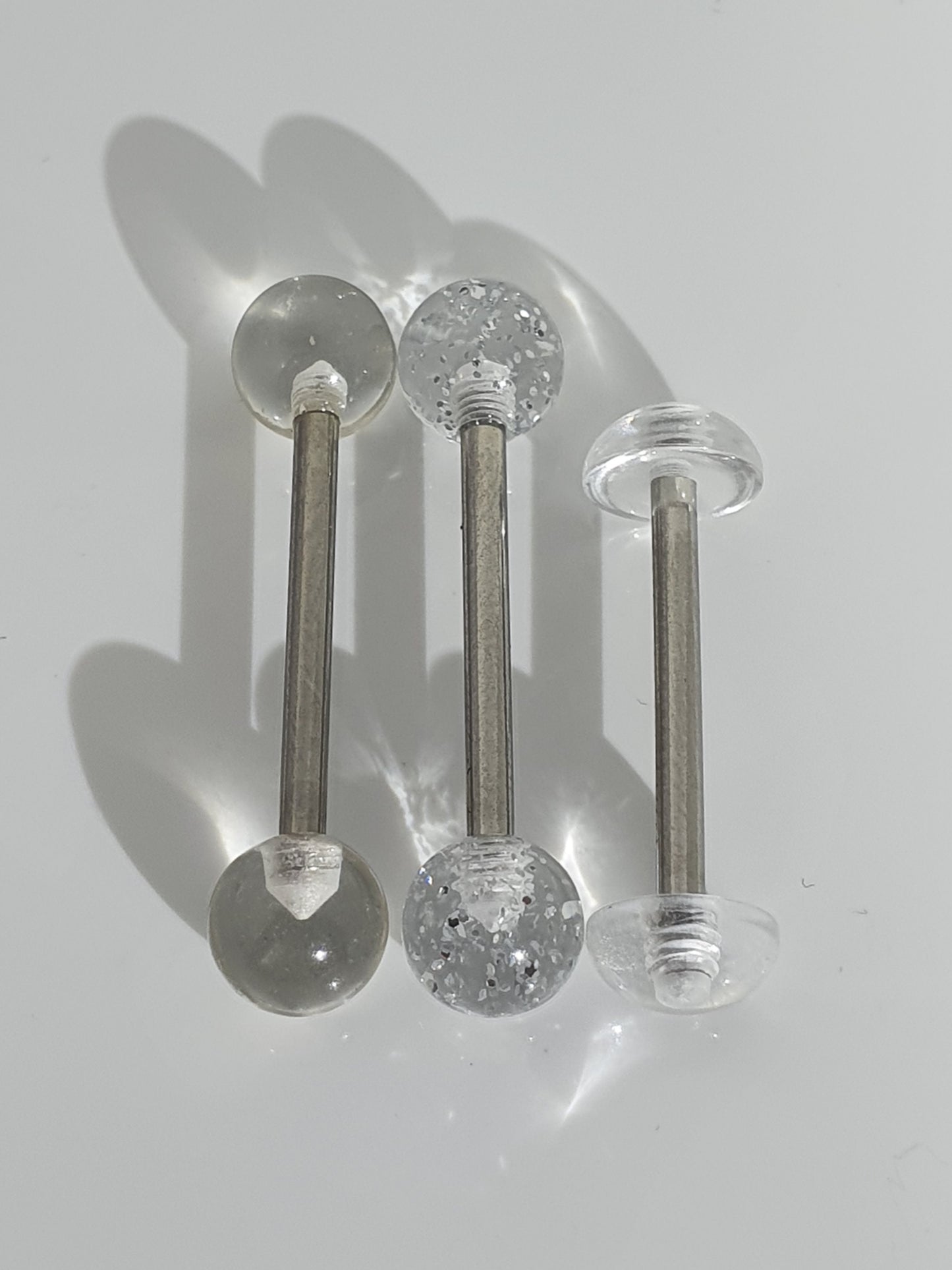 Clear Tongue Barbells