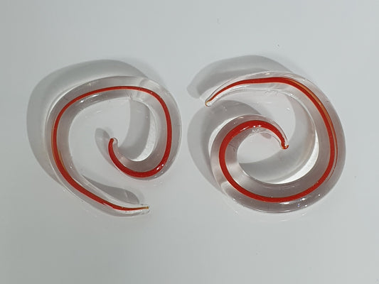 Coloured Glass Ear Spiral