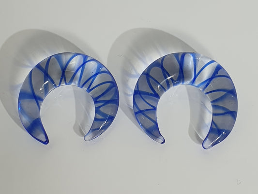 Blue Glass Ear Crescent