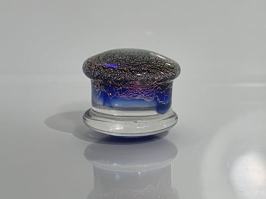 Purple Glitter Glass Plug