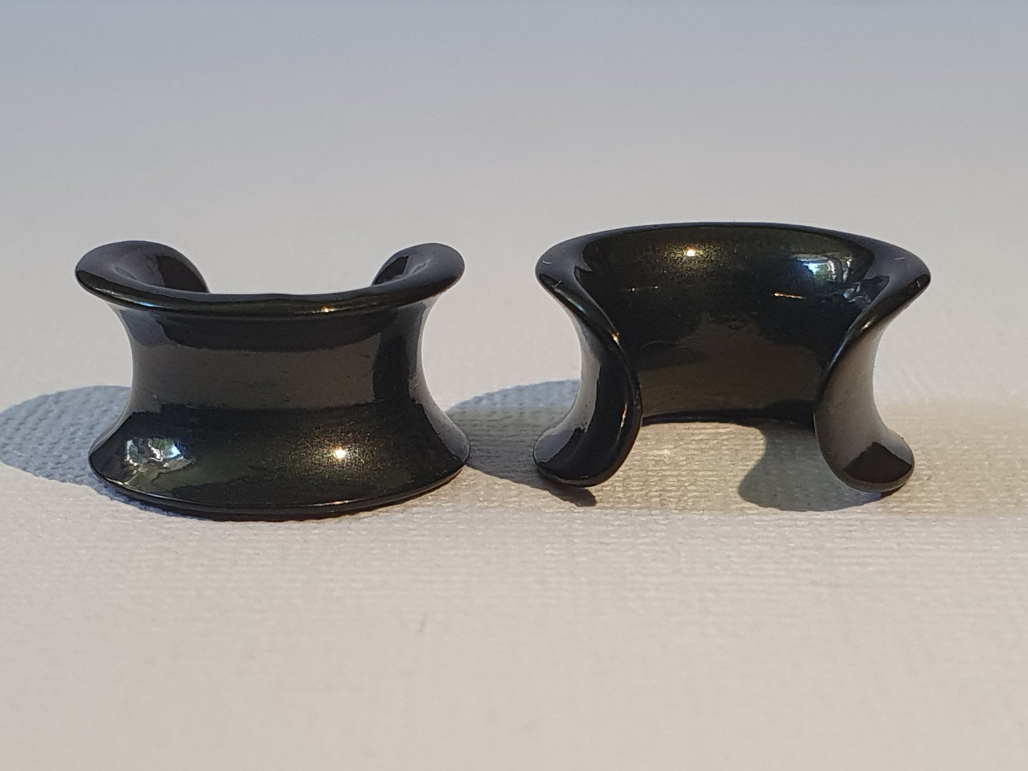 Ear Saddles - silver, black & rose gold
