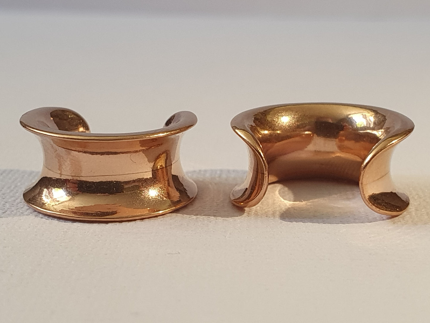 Ear Saddles - silver, black & rose gold
