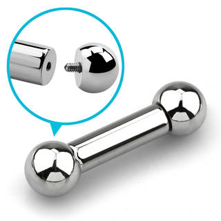 Titanium Barbell 6mm(2g) x 13mm Internal Thread