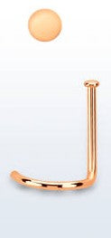 Rose Gold Nose Screw tiny top disk