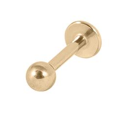 Gold Zircon Labret Stud
