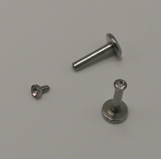 Titanium 1.2x6mm Labret Internally Threaded