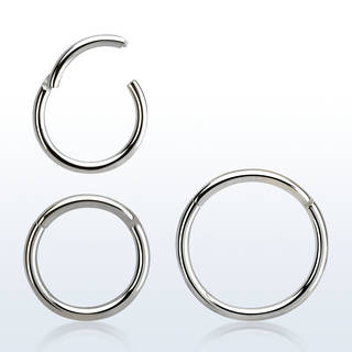 Hinged Segment Ring - 1mm(18g) Steel, Titanium, Rainbow, Black, Gold & Rose Gold