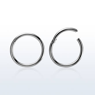 Hinged Segment Rings - 0.8mm(20g) Steel, Titanium, Rainbow, Black, Gold & Rose Gold