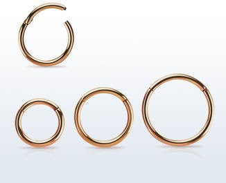 Hinged Segment Ring - 1mm(18g) Steel, Titanium, Rainbow, Black, Gold & Rose Gold