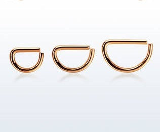 Rose Gold D-Ring 1.2mm(16g)