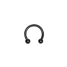 Black PVD Circular Barbell