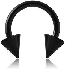 Black PVD Large Gauge Circular Barbell