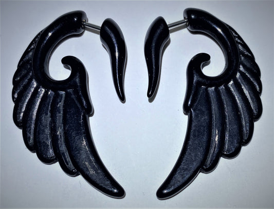 Black Wing Earring