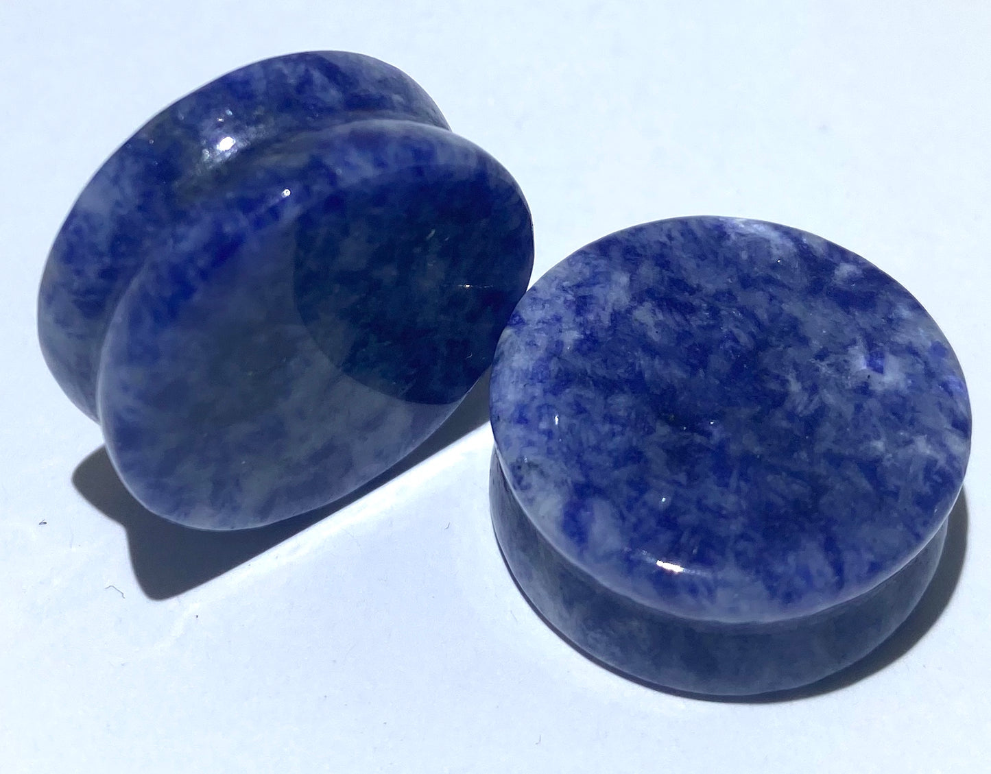 Sodalite Genuine Stone Plug (Flared)