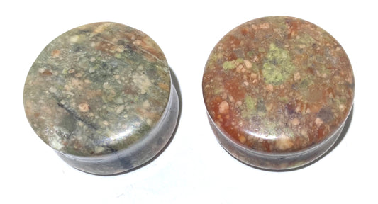 Agate Genuine Stone Plug (Flared)
