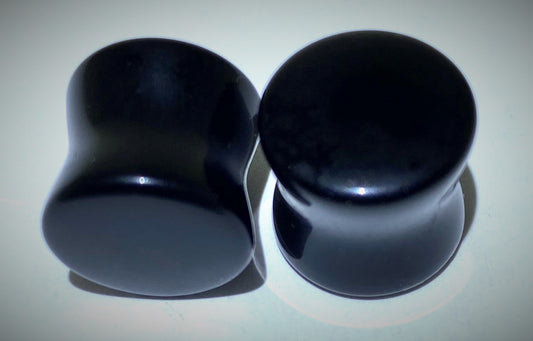 Black Onyx Exotic Stone Plug