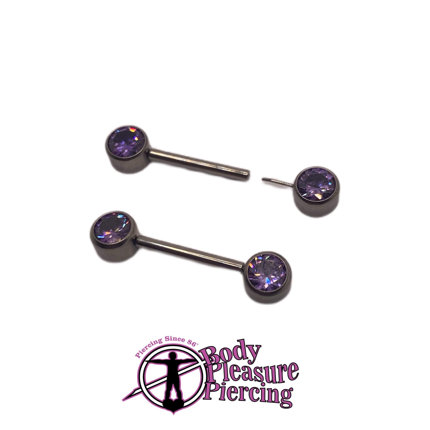 Titanium Threadless Nipple Barbells