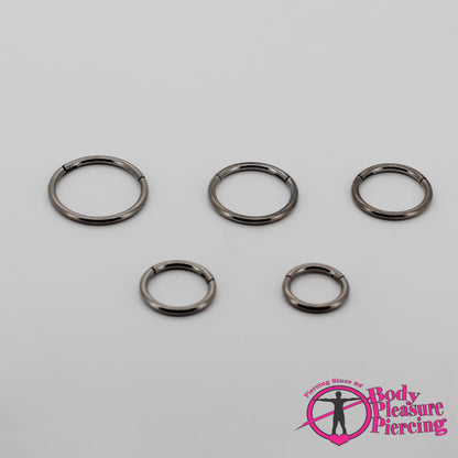 Hinged Segment Rings - 1.2mm(16g) Steel, Titanium, Rainbow, Black, Gold & Rose Gold