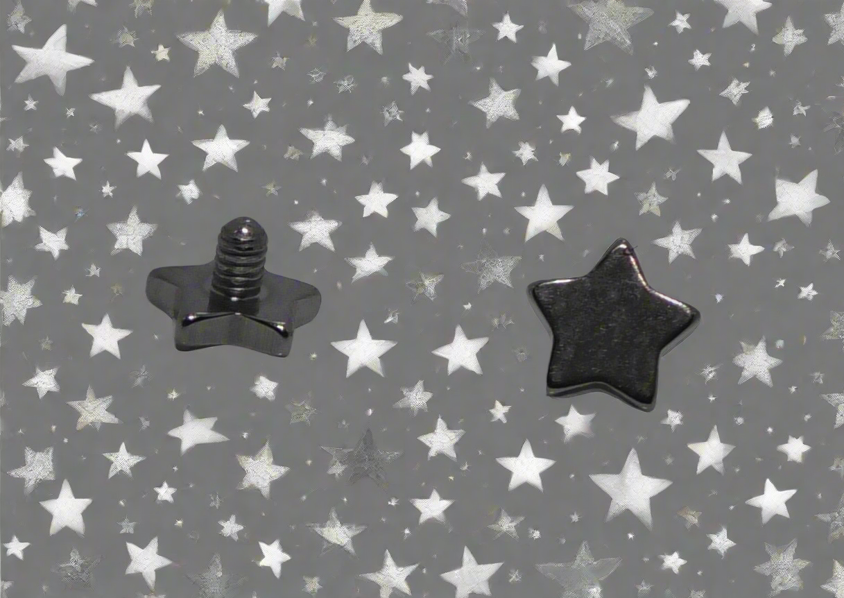 Titanium Star Dermal Top 1.6mm thread