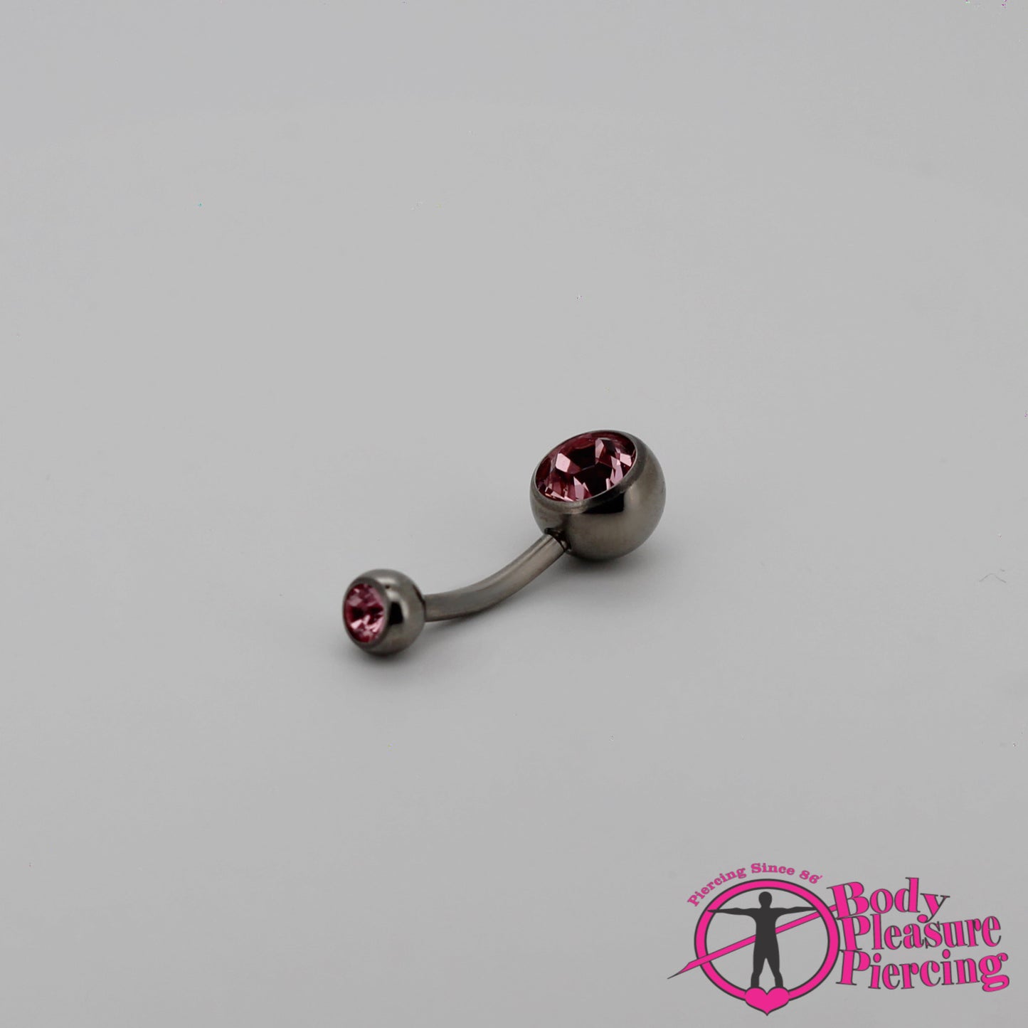 Titanium Jewelled Navel Stud 1.6(14g) x 10mm