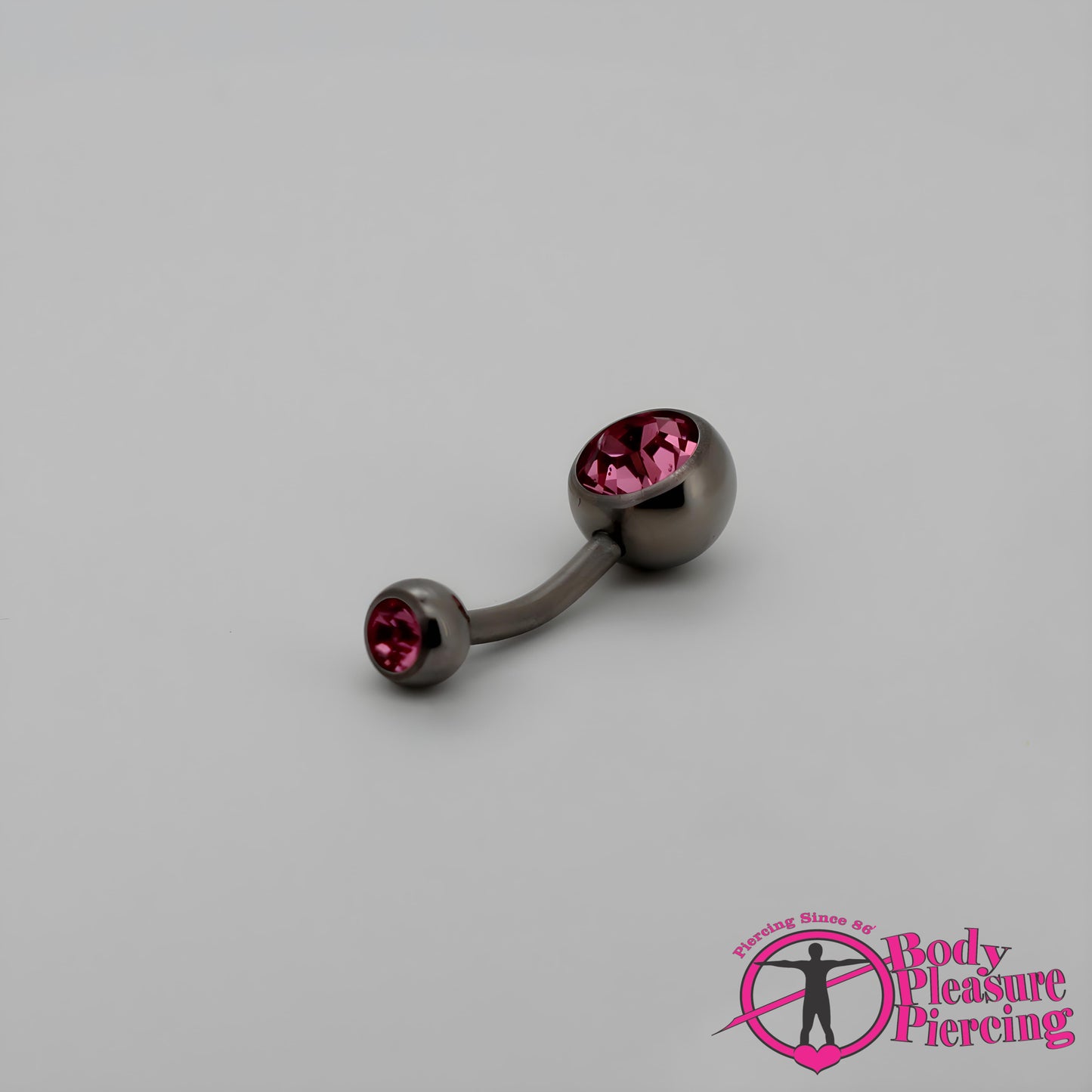 Titanium Jewelled Navel Stud 1.6(14g) x 10mm